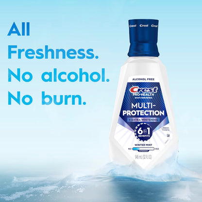 Crest Pro-Health Advanced Mouthwash – Alcohol-Free Nighttime Rinse for Calm Evening Routines