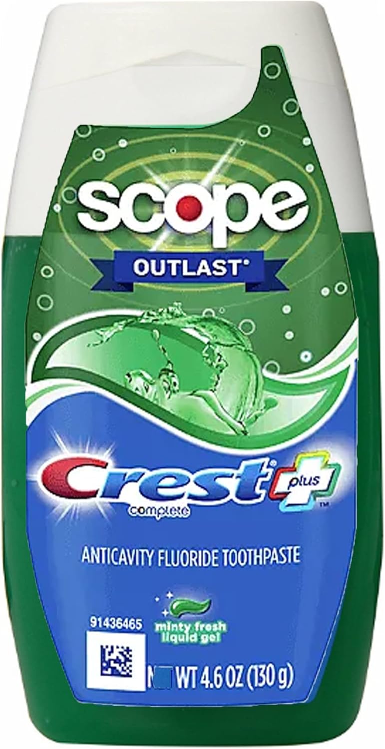 scope breath-freshening formula integrated into toothpaste