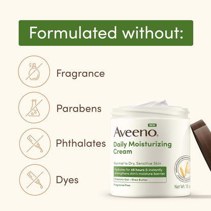 Aveeno Daily Moisturizing Cream – Soothing Skincare Ritual for Your Nighttime Self-Care Routine