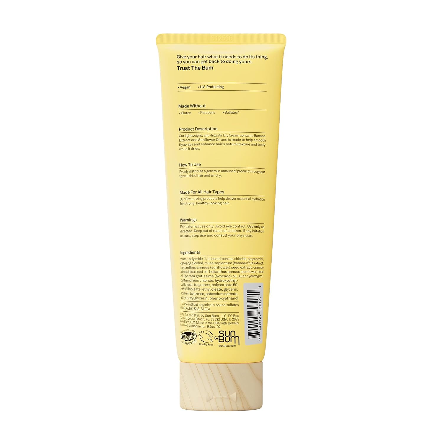 Sun Bum Revitalizing Air Dry Cream – Nourishing Hair Care Ritual for Self-Care Routines