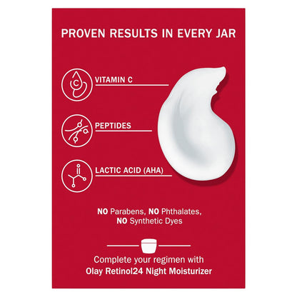 Olay Vitamin C MAX Face Moisturizer – Nighttime Skin Renewal Ritual for Glowing Complexion