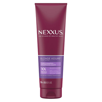 violet pigment to neutralize brassy and yellow tones on blonde, silver, and platinum hair