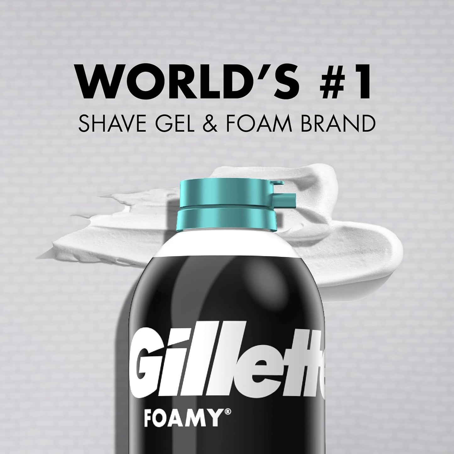Gillette Foamy Sensitive Skin Shaving Cream – Soothing Aloe-Enriched Formula for Daily Grooming Ritual