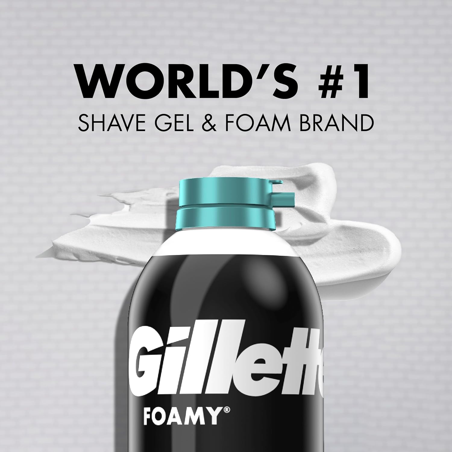 Gillette Foamy Sensitive Skin Shaving Cream – Soothing Aloe-Enriched Formula for Daily Grooming Ritual