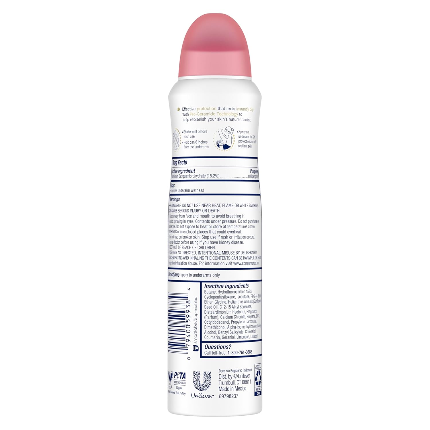 72-hour antiperspirant and odor protection (per marketing claims) with 48-hour sweat protection (per listed specs)