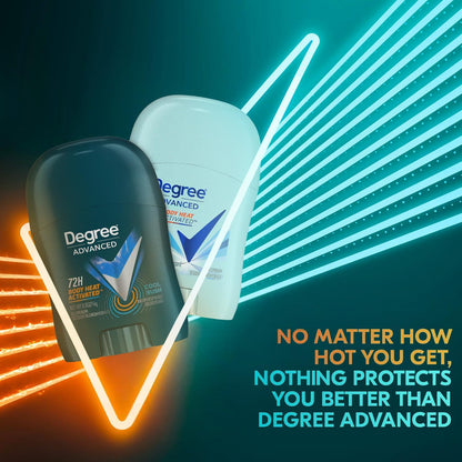 72-hour body heat activated antiperspirant protection