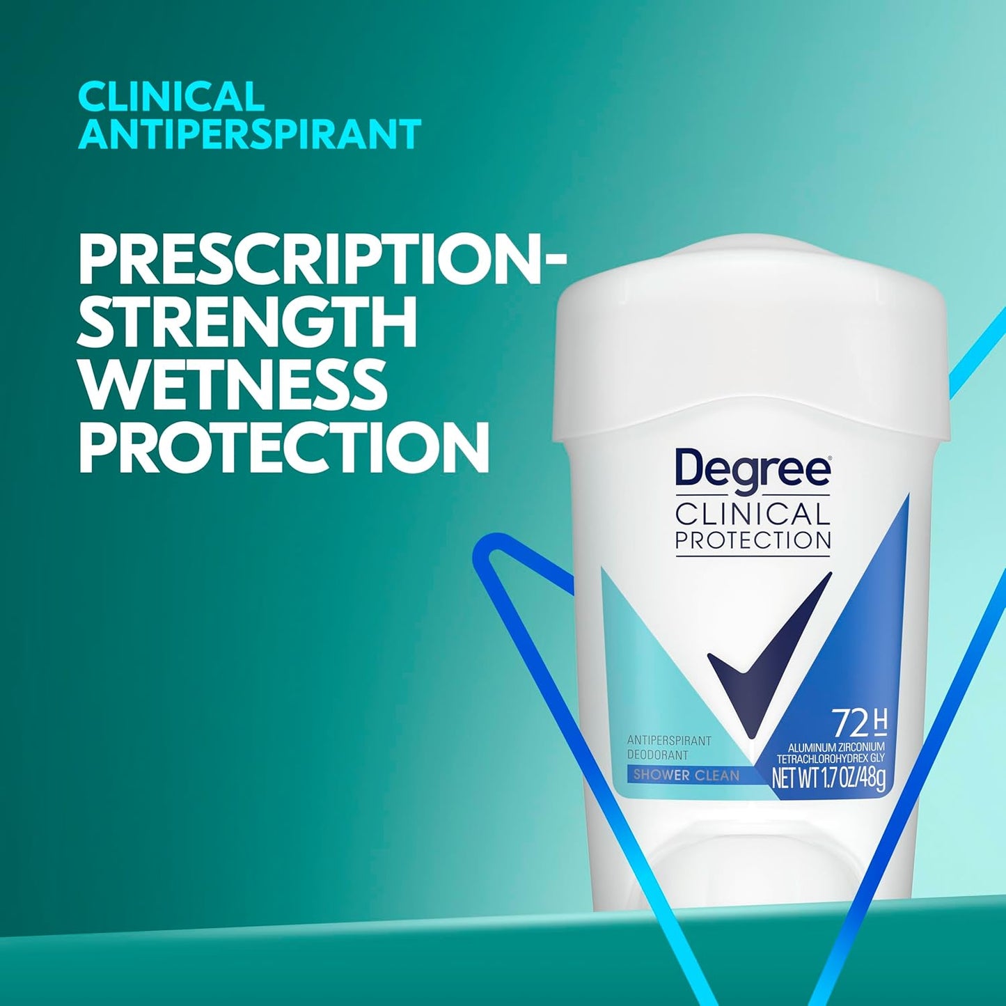 72-hour sweat and odor protection claim
