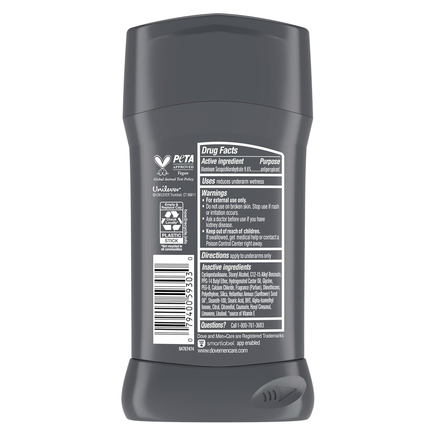 72-hour sweat and odor protection rated for long-wear performance