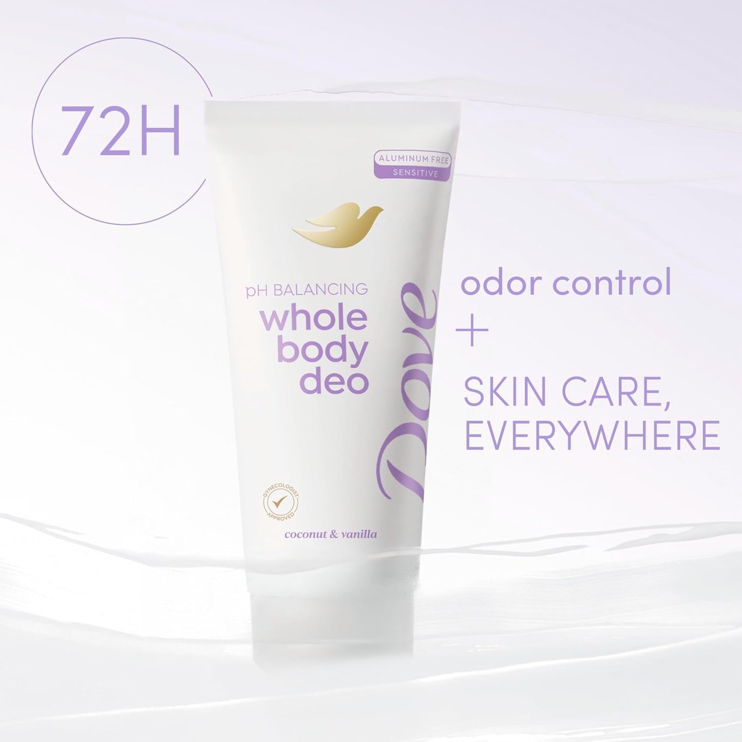 72-hour whole-body odor protection with moisture absorption