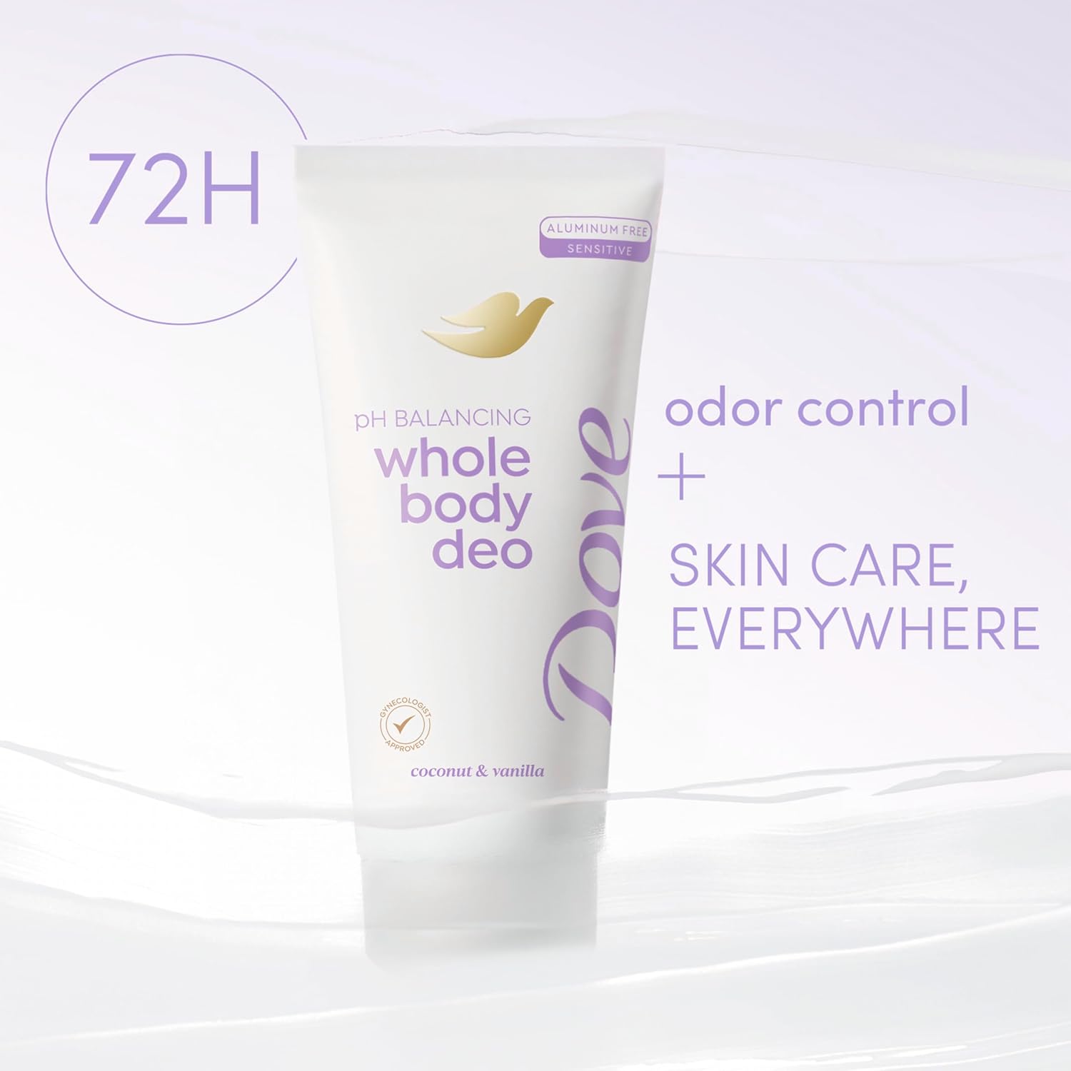 72-hour whole-body odor protection with moisture absorption