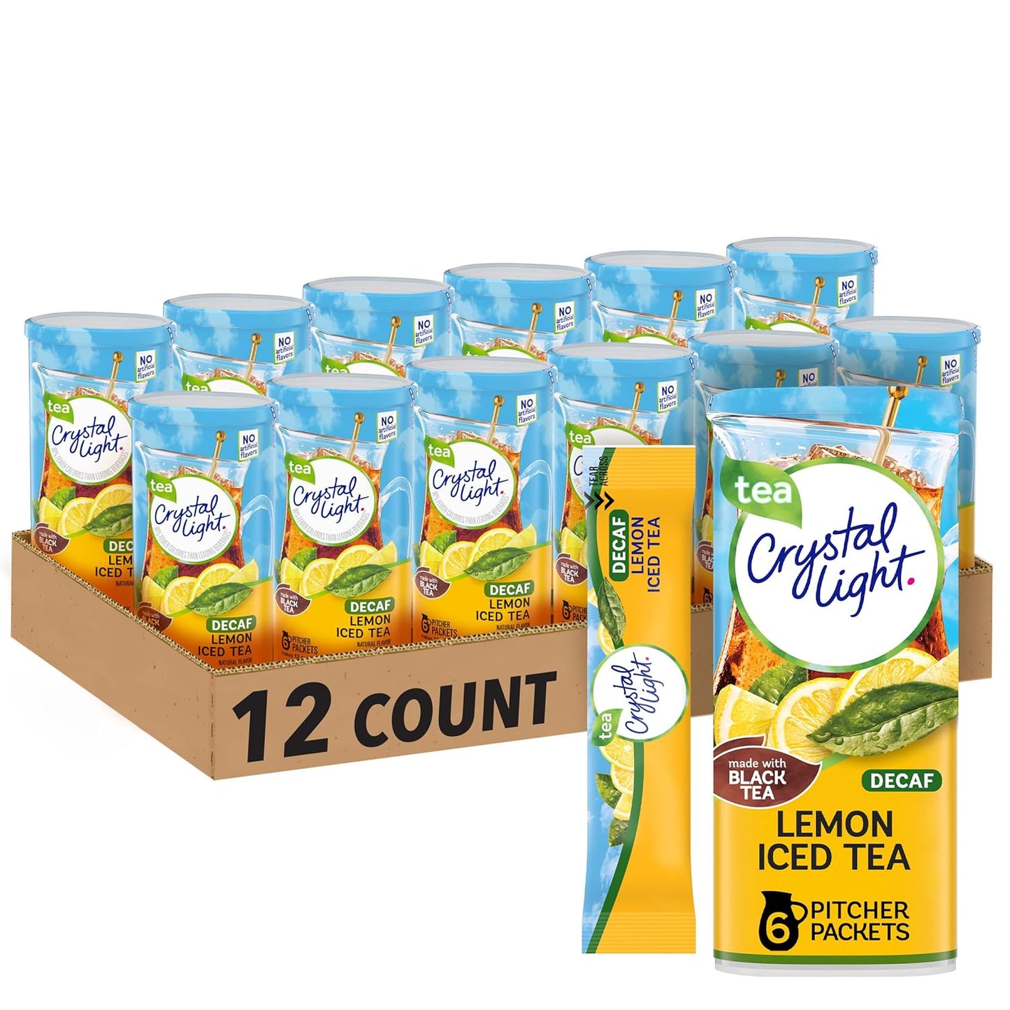 72 pre-portioned pitcher packets across 12 canisters (6 packets each)
