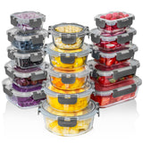 Razab 30-Piece Borosilicate Glass Container Set – Reusable Storage Supporting Balanced Nutrition and Wellness Goals