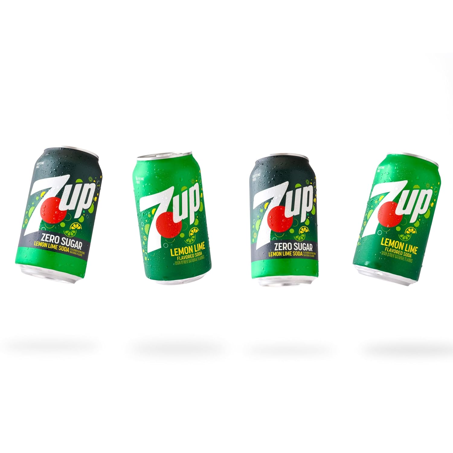 7UP Zero Sugar Soda, 12-Pack Cans – Guilt-Free Wellness Drink for Mindful Home Routines
