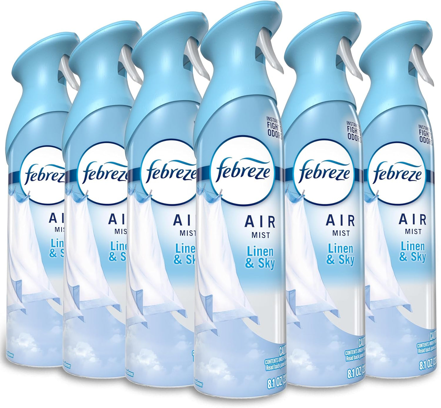 8.1 oz aerosol spray in a pack of 6 for multi-room or multi-month use