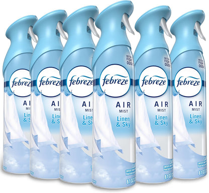8.1 oz aerosol spray in a pack of 6 for multi-room or multi-month use