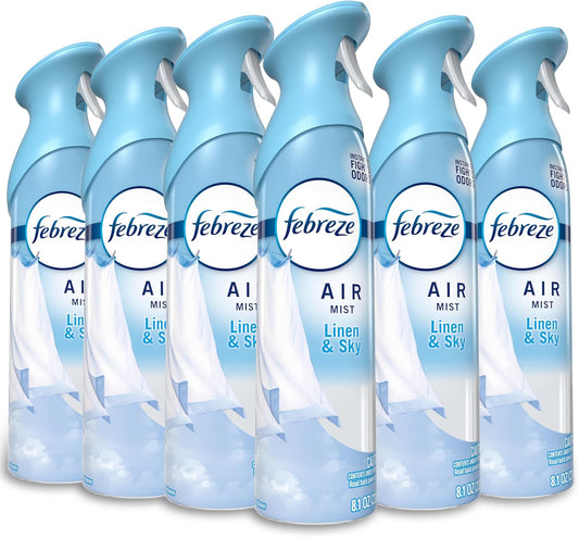 8.1 oz aerosol spray in a pack of 6 for multi-room or multi-month use