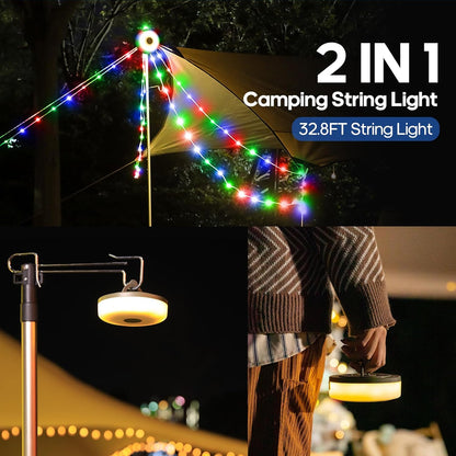 8 lighting modes including constant, firefly, breathing, and torch emergency