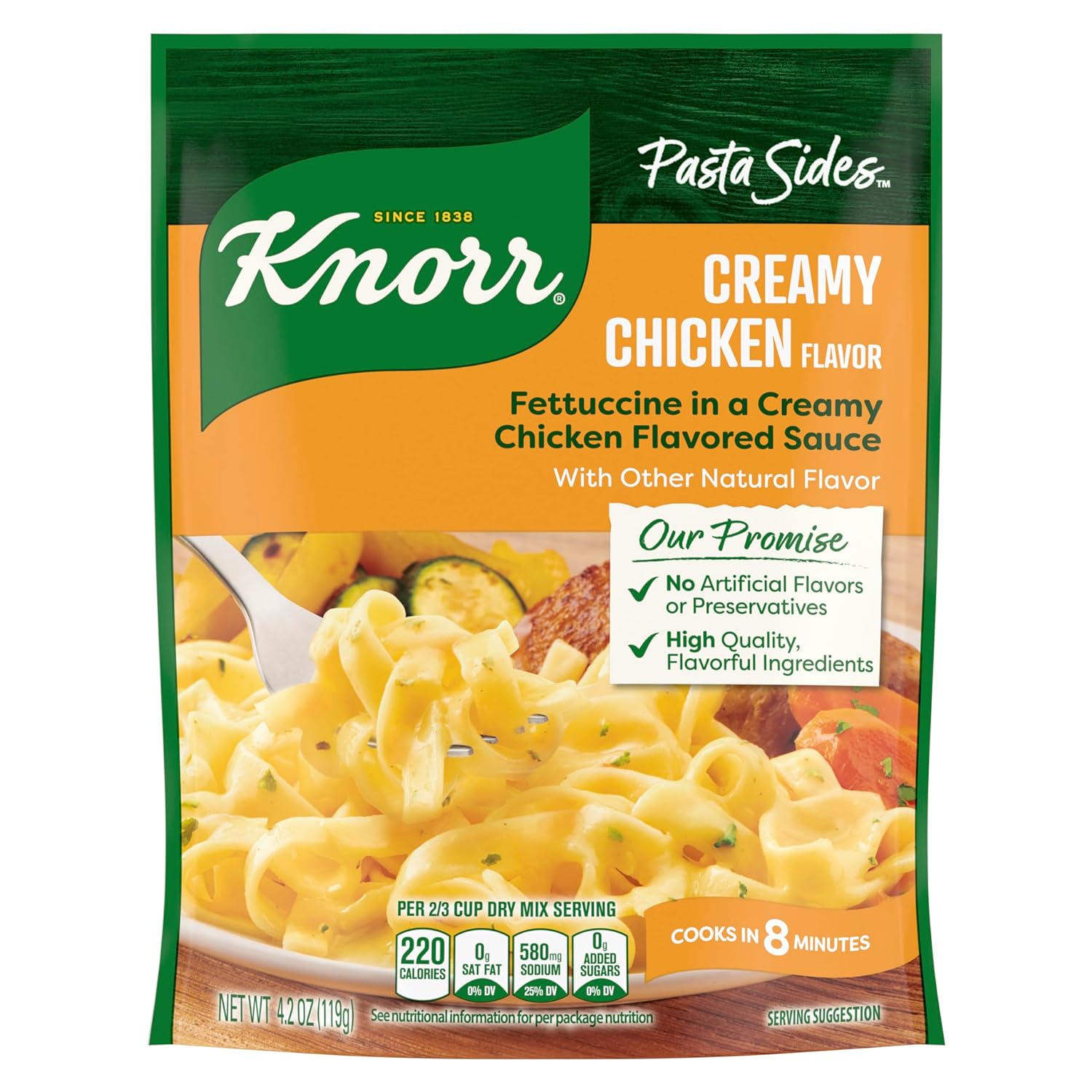 8-minute cook time via stovetop or microwave