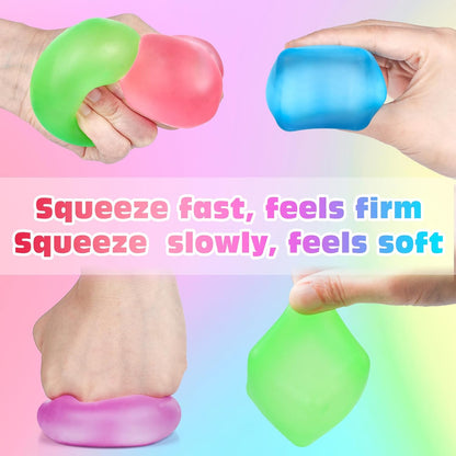 8 rainbow colors per set: blue, pink, purple, green, yellow, orange, red, transparent