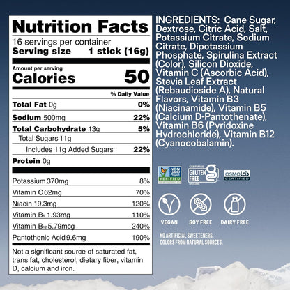 8 vitamins and nutrients including a full daily value of b3, b5, b6, and b12
