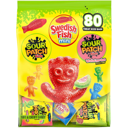 80 individually wrapped treat-size snack packs for grab-and-go convenience