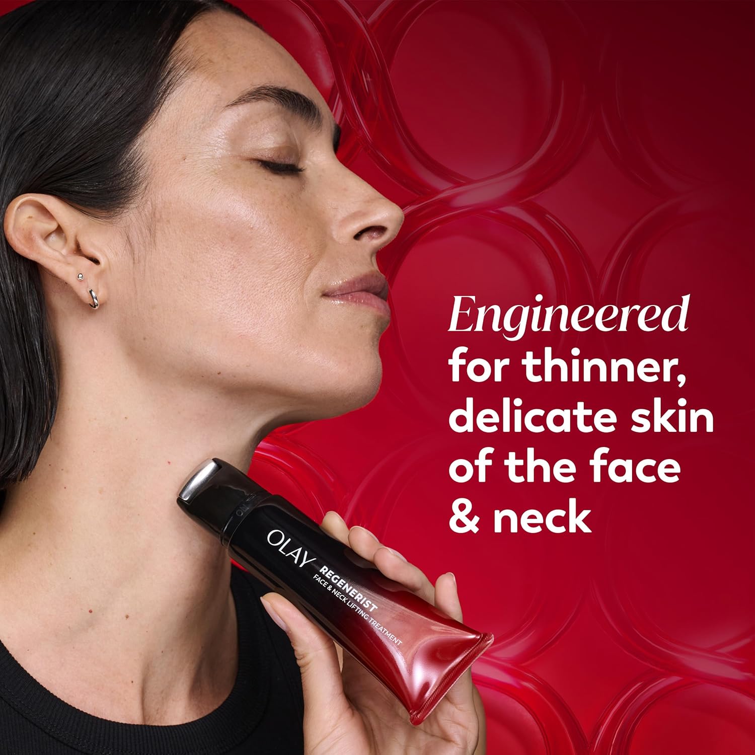 Olay Regenerist Neck Roller – Calming Evening Skincare Ritual for Firmer, Youthful Skin