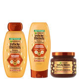 Garnier Honey Treasures Repairing Shampoo & Conditioner Set – Calming Daily Shower Ritual for Dry Hair