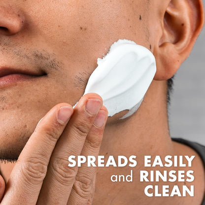 thick extra-rich creamy lather that spreads easily and rinses clean