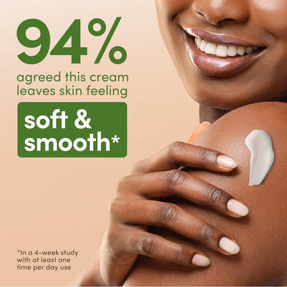velvety cream texture suitable for face, hands, and body in one product
