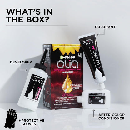 Garnier Olia Ammonia-Free Hair Color – Self-Care Ritual for Radiant, Nourished Hair at Home