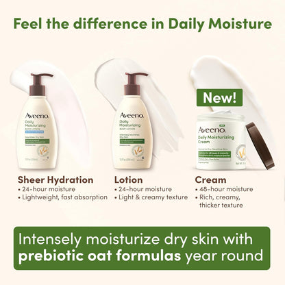 Aveeno Daily Moisturizing Cream – Soothing Skincare Ritual for Your Nighttime Self-Care Routine