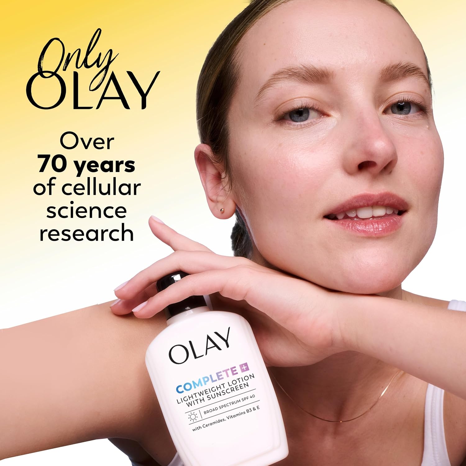 Olay Complete+ Daily Moisturizer with SPF 40 – Nourishing Skincare Ritual for Sensitive Skin