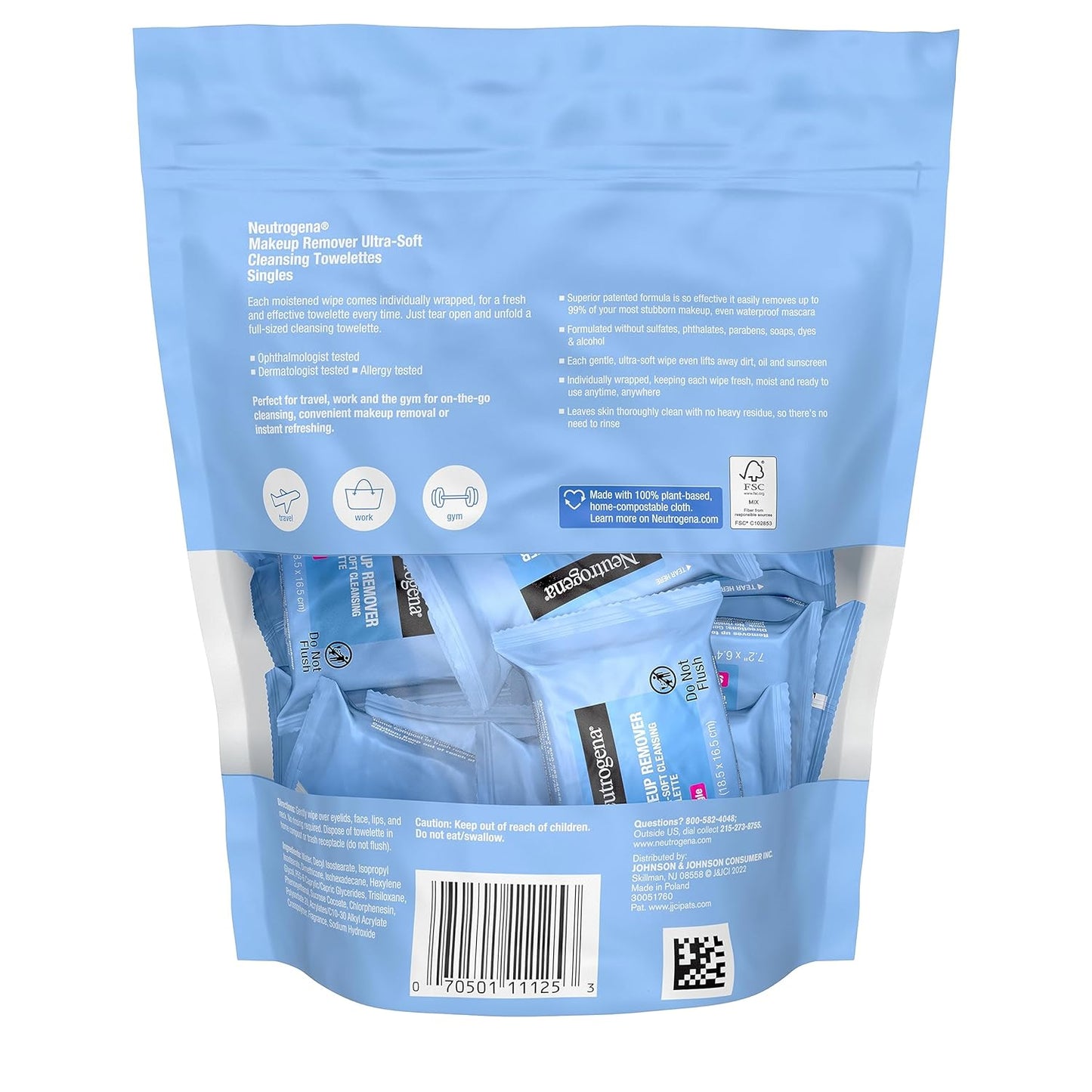 Neutrogena Makeup Remover Wipes – Gentle Daily Cleanse for Your Evening Skincare Ritual