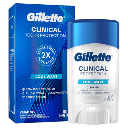 Gillette Clinical Antiperspirant for Men – 100HR Protection for Your Daily Self-Care Ritual