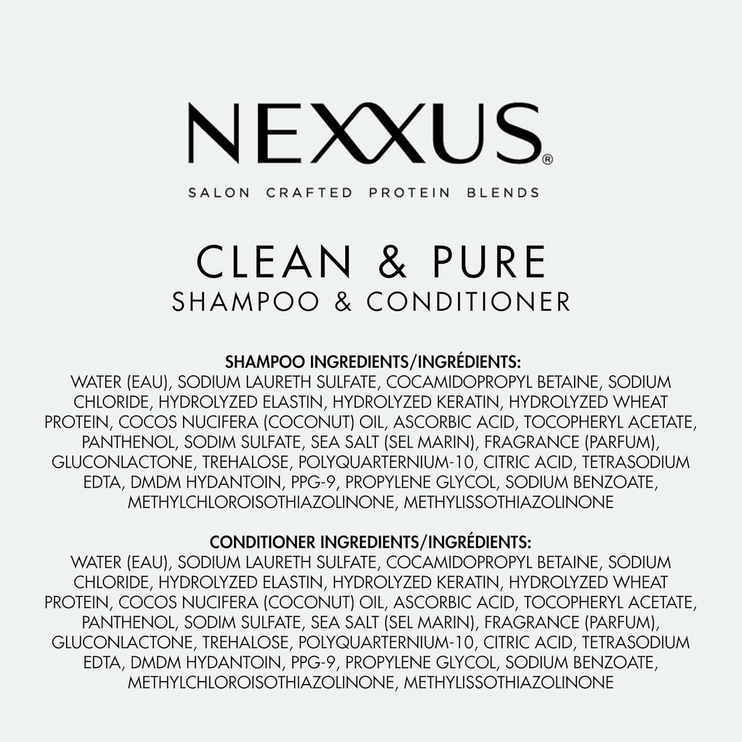 Nexxus Clean & Pure Clarifying Shampoo & Conditioner – Detox Ritual for Your Daily Shower Self-Care