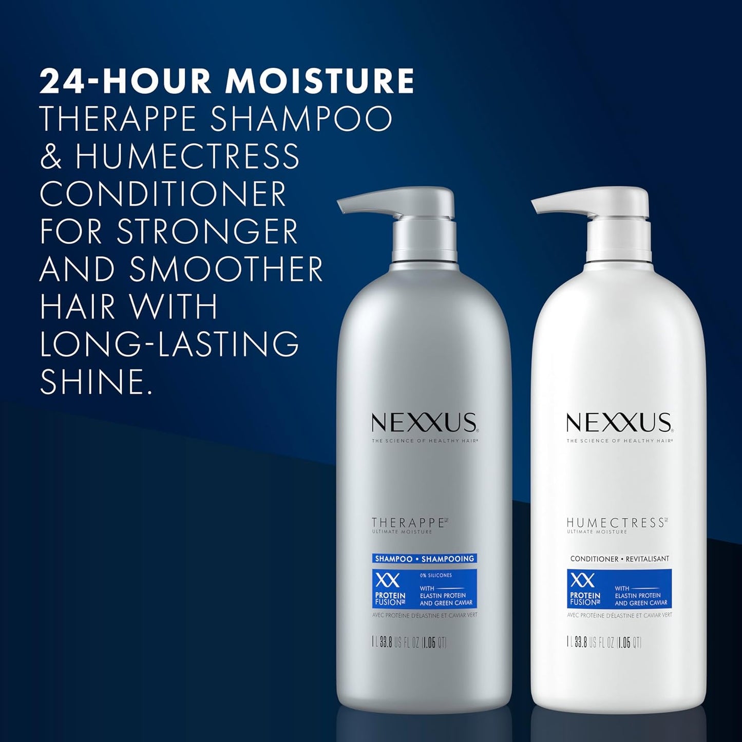 matched shampoo and conditioner system designed to work together
