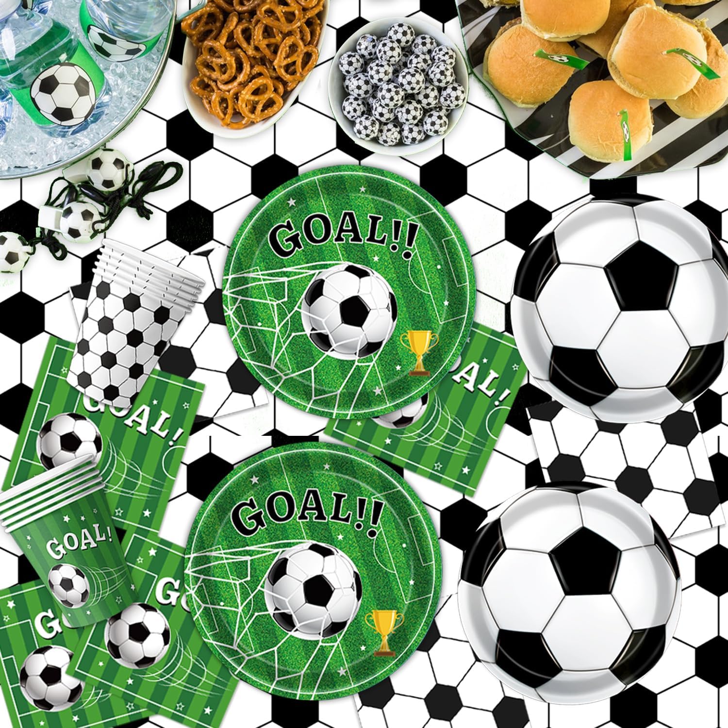 serves 24 guests with both 9-inch dinner and 7-inch dessert paper plates