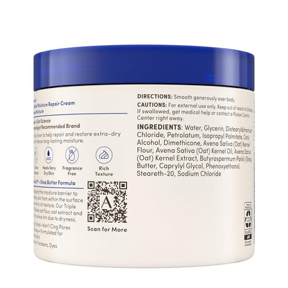 Aveeno Skin Relief Intense Moisture Repair Cream – Nightly Recovery Treatment for Very Dry Skin