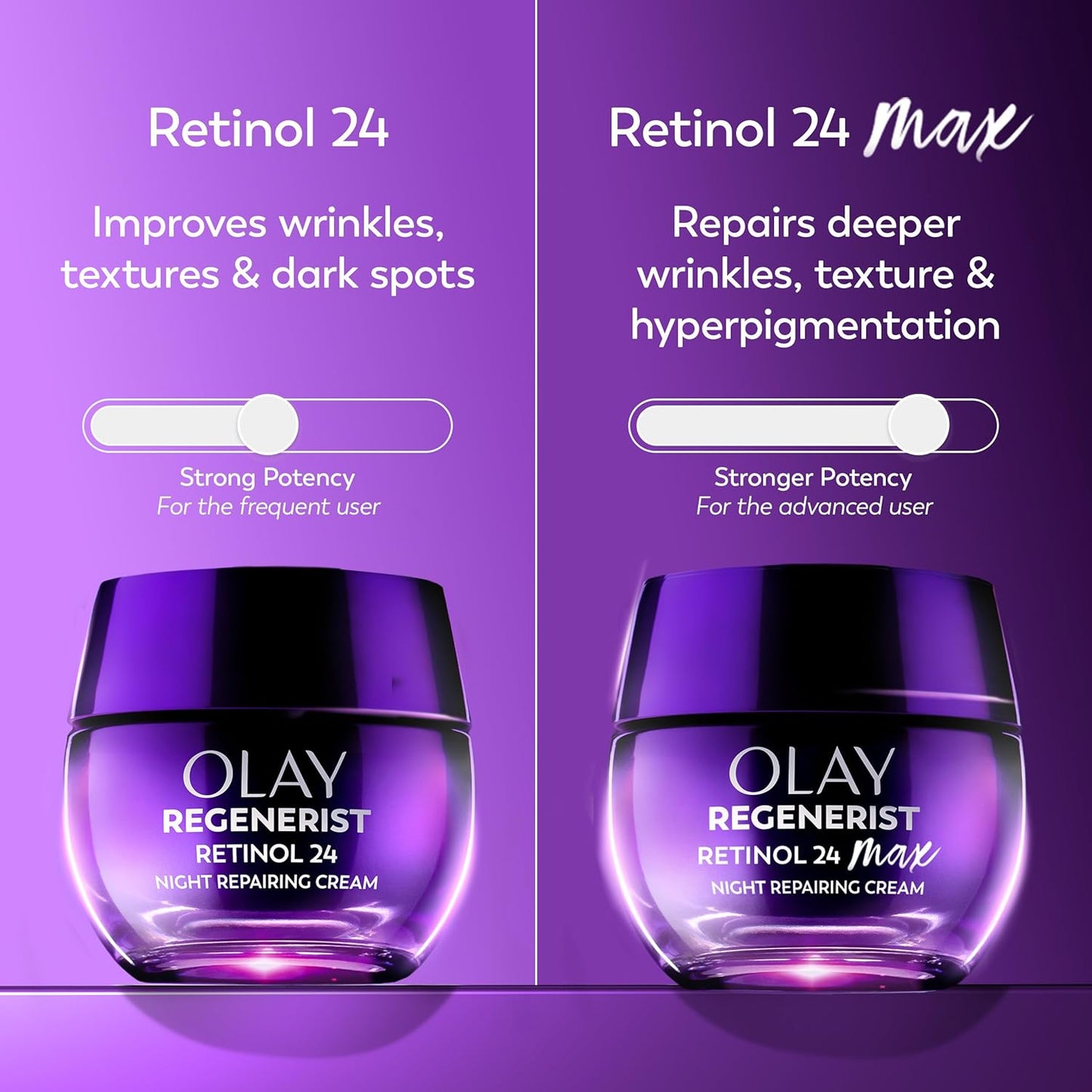 40% more hydrating ingredients than base retinol24 formula