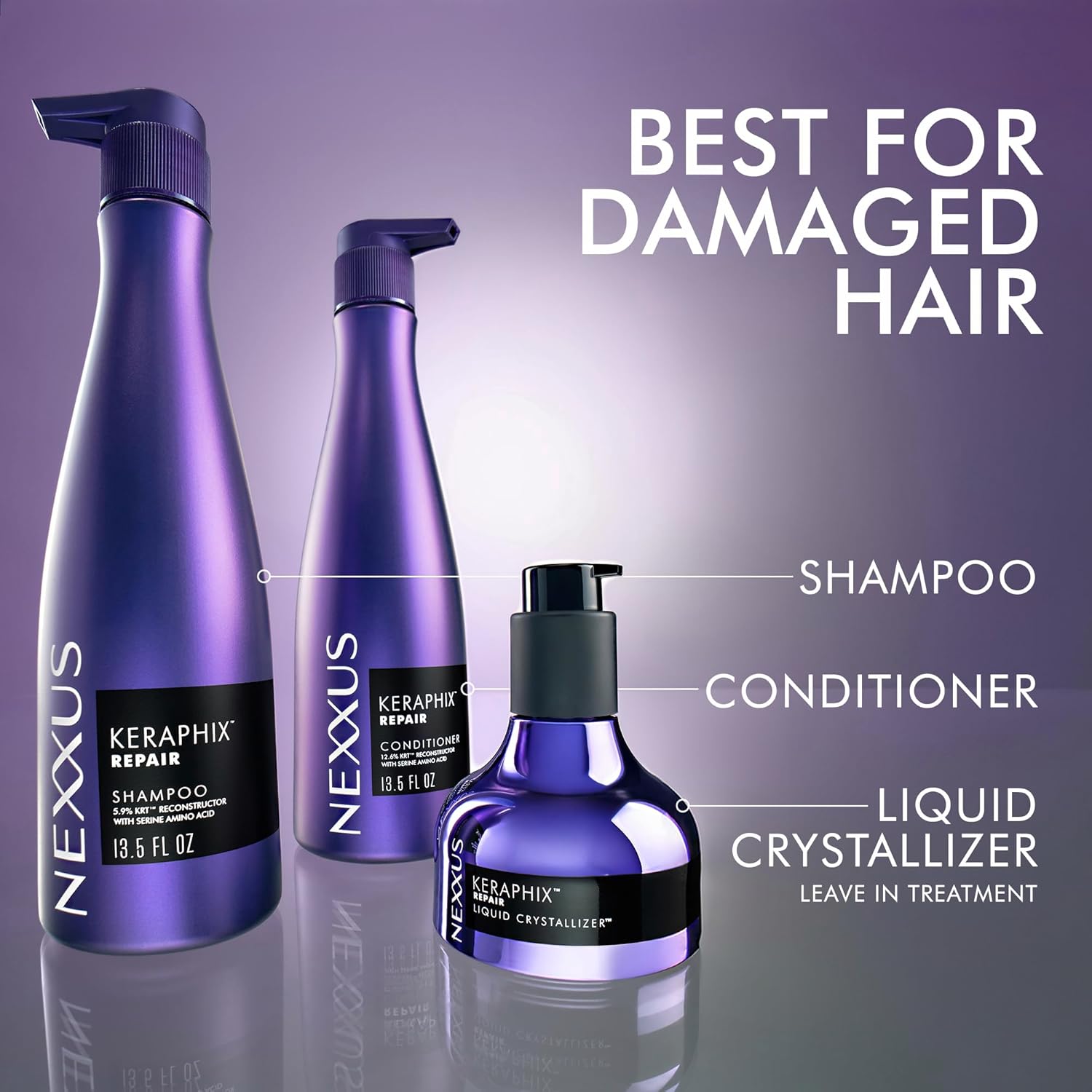 Nexxus Keraphix Damage Repair Conditioner – Self-Care Ritual for Stressed, Chemically-Treated Hair