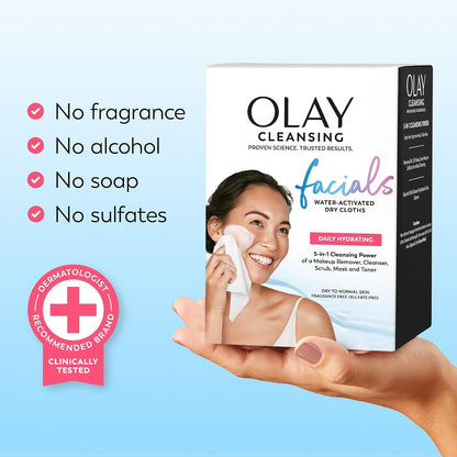 Olay Daily Facial Wipes – Hydrating Skincare Ritual for Your Nighttime Wind-Down