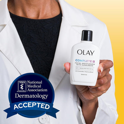 Olay Complete+ Daily Moisturizer with SPF 40 – Nourishing Skincare Ritual for Sensitive Skin
