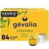 Gevalia Colombia K-Cup Coffee Pods – Mindful Morning Coffee Ritual for a Keto and Low Carb Lifestyle, 84 ct Box