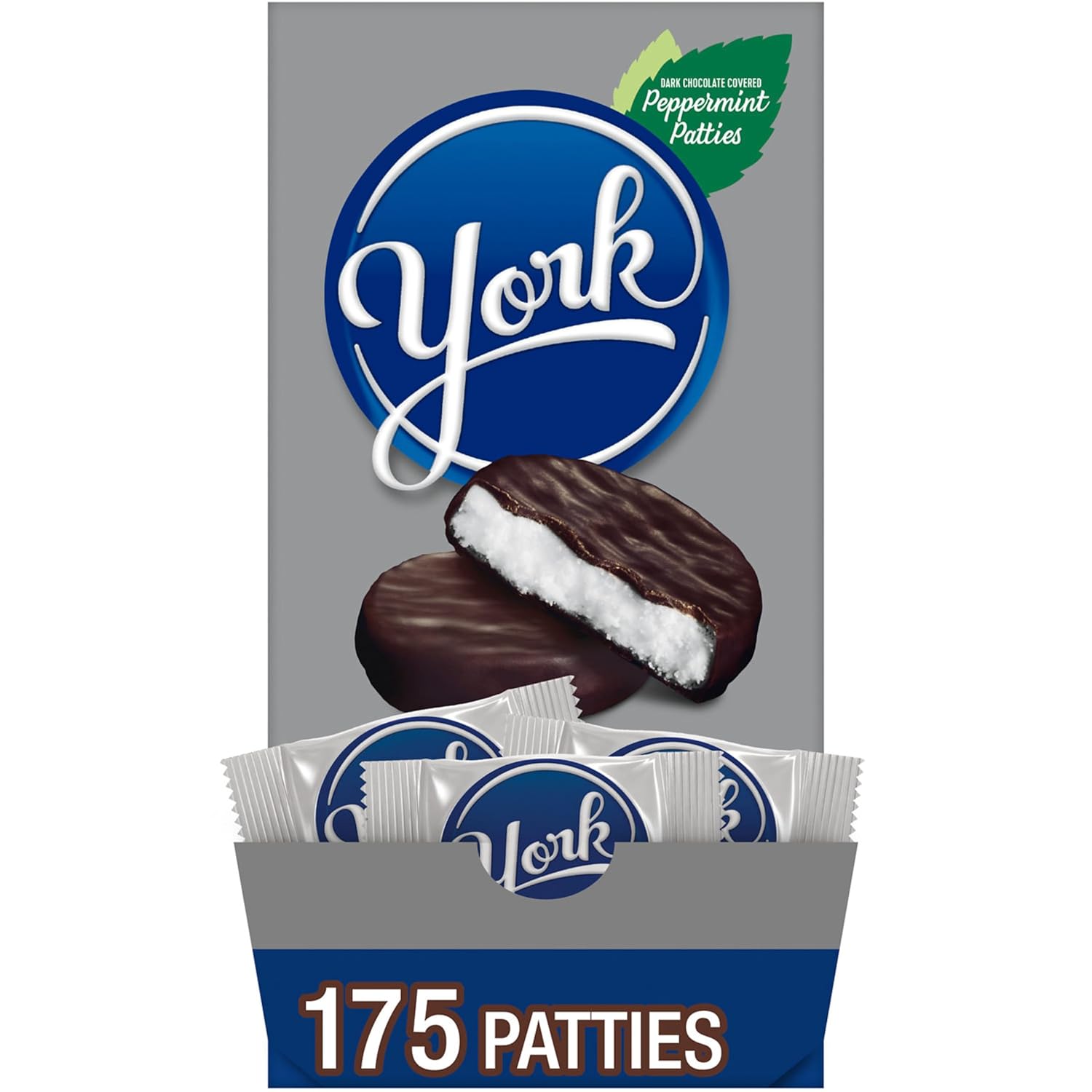 84-ounce bulk box containing 175 individually wrapped peppermint patties