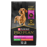 Purina Pro Plan Sensitive Skin and Stomach Small Breed Salmon – Allergen-Free Daily Feeding for Sensitive Adult Dogs, 4 lb Bag