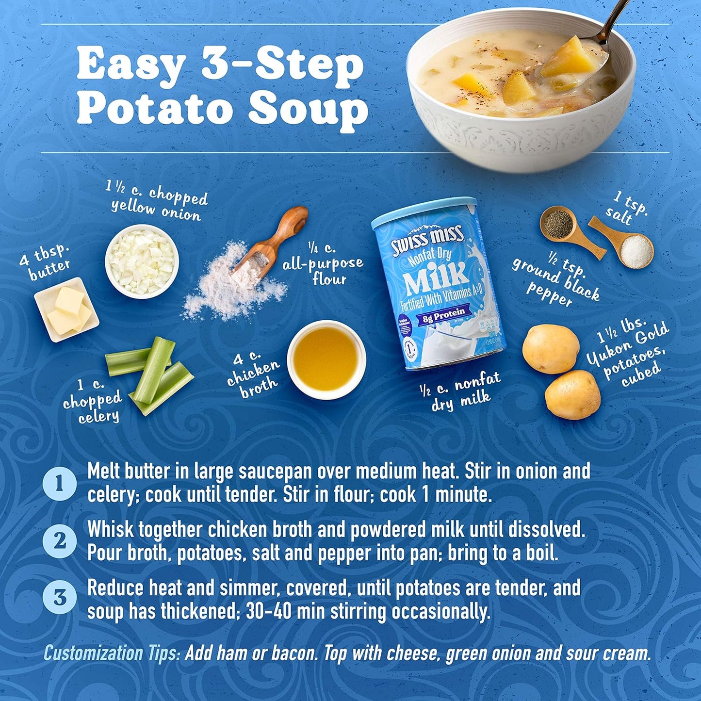 8g of protein per serving for added nutritional value