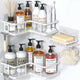 White - 3-Piece Set (2 Caddies, 1 Soap Holder)