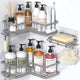 Grey - 3-Piece Set (2 Caddies, 1 Soap Holder)