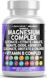 Clean Nutraceuticals Magnesium Complex – Bedside Sleep Support for Nightly Wind-Down Routines