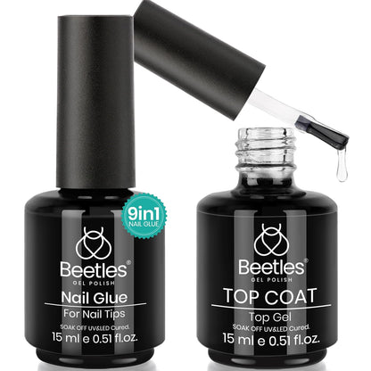 9-in-1 uv gel formula: nail glue, base gel, blooming gel, rhinestone glue, slip solution in one